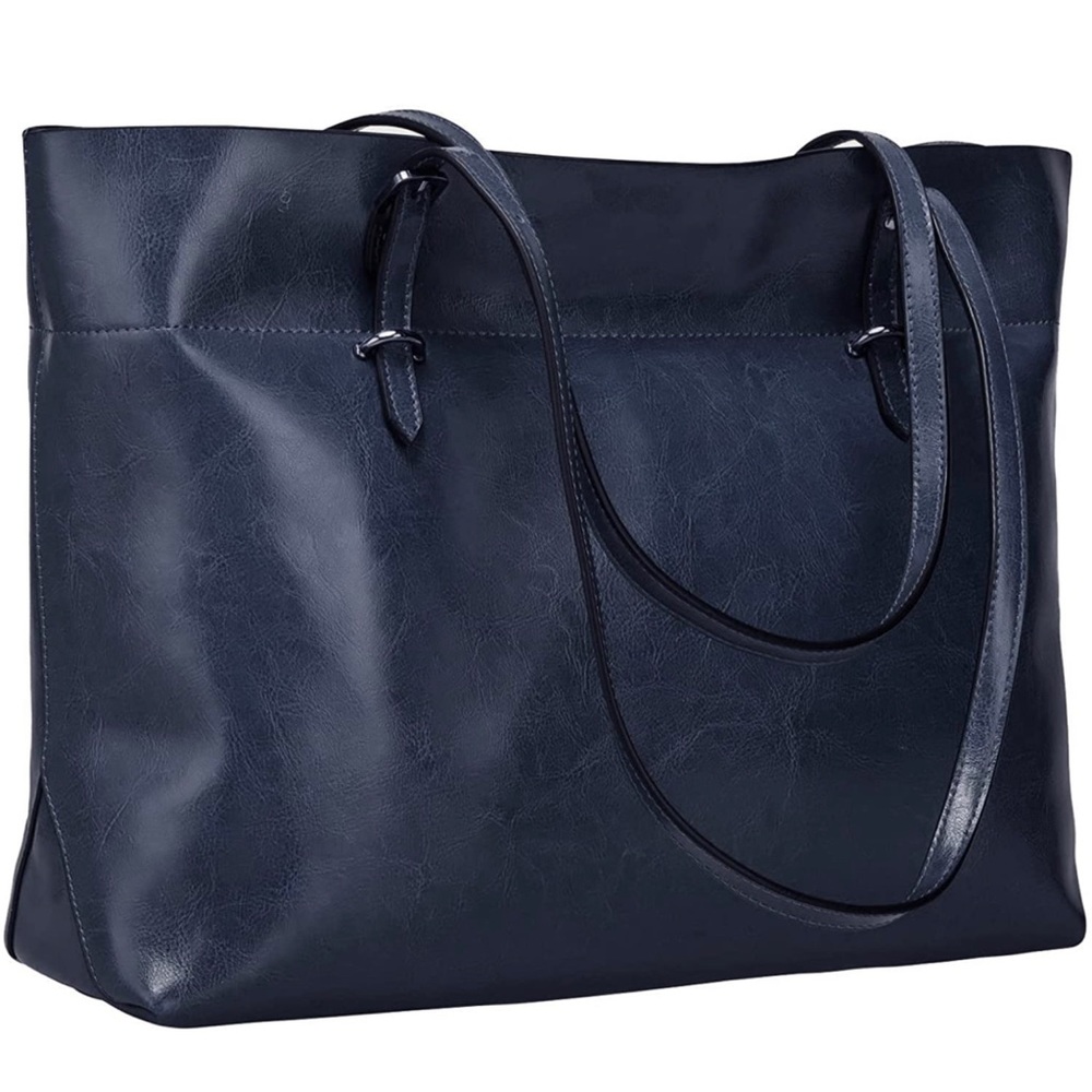 Women Vintage Genuine Leather Tote Shoulder Bag Handbag Upgraded Version Medium